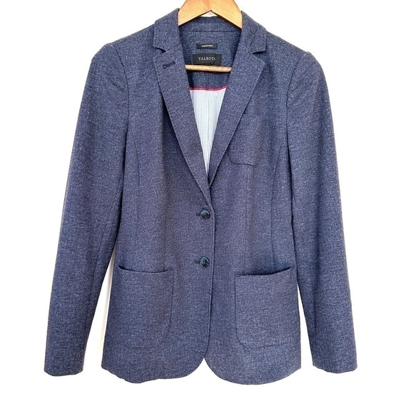Talbots fitted  blazer, in a stretch rayon blend fabric, fully lined - Picture 1 of 16